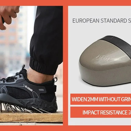 Anti-collision and Anti-smashing Breathable Safety Shoes