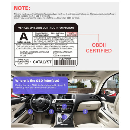 OBD Scanner Code Reader Diagnostic Tool