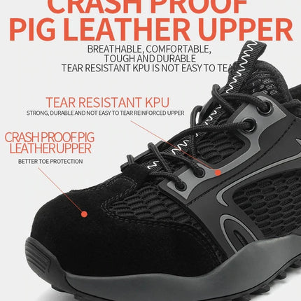 Anti-collision and Anti-smashing Breathable Safety Shoes