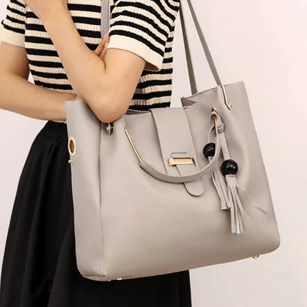 2-Piece PU Leather Bag Set