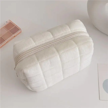 Cute Faux Fur Makeup Bag for Women