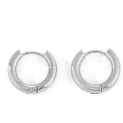 Gold-Toned Stainless Steel Hoop Earrings