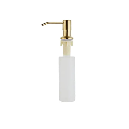 Built-in Kitchen Sink Soap Dispenser: 300ML Stainless Steel Hand Press Bottle