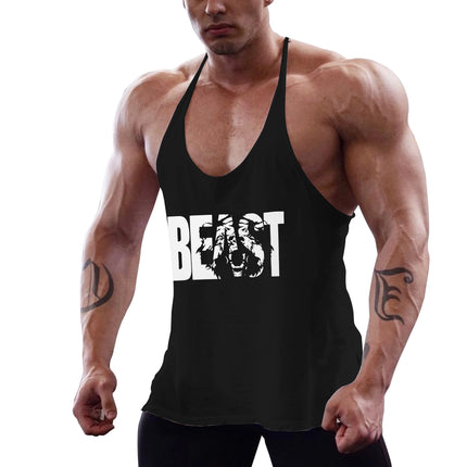 Men's Gym Workout Printed Tank Tops