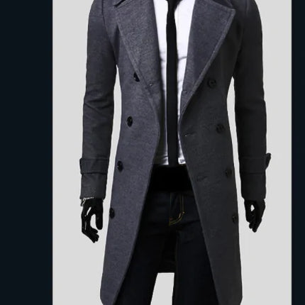 Men's Long Trench Coat