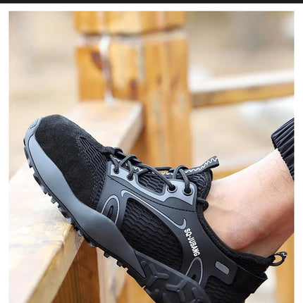 Anti-collision and Anti-smashing Breathable Safety Shoes