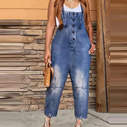 Denim Sleeveless Jumpsuits for Women