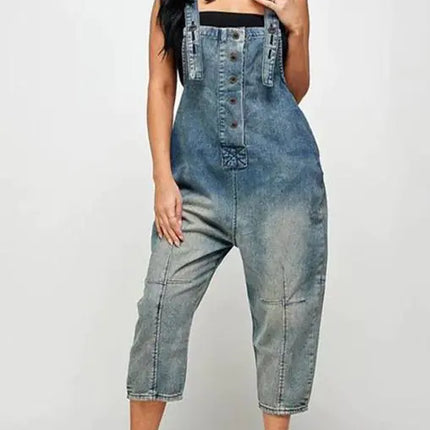 Denim Sleeveless Jumpsuits for Women