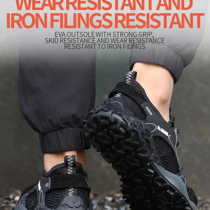 Anti-collision and Anti-smashing Breathable Safety Shoes
