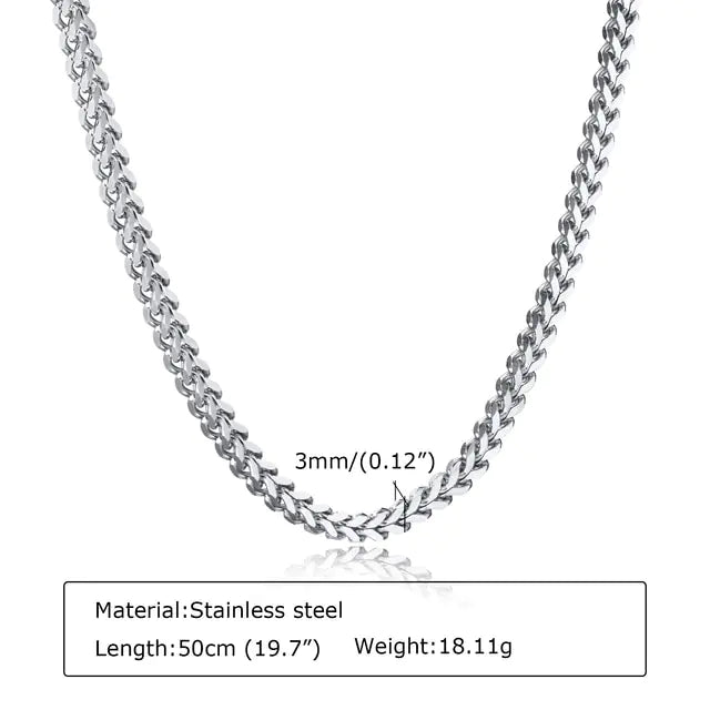 3mm Stainless Steel Men's Chain