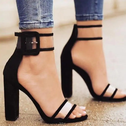 Women's Comfortable Hollow High Heels Sandals