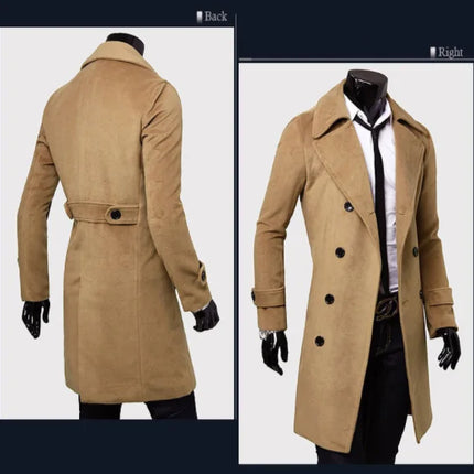 Men's Long Trench Coat