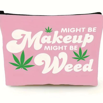 Chic & Cheeky Leaves Makeup Bag: Stylish Organizer for Glamorous Travel & Everyday Use!