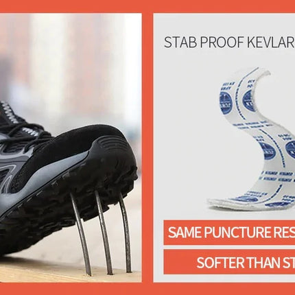 Anti-collision and Anti-smashing Breathable Safety Shoes
