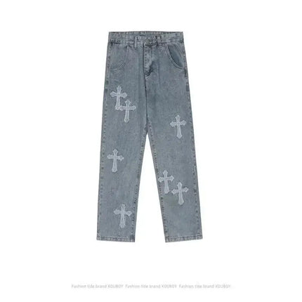 Cross Denim Pants