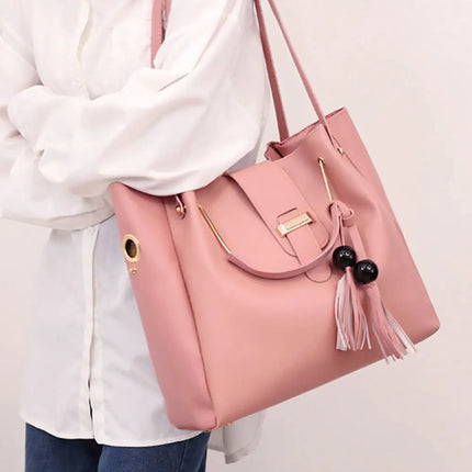 2-Piece PU Leather Bag Set