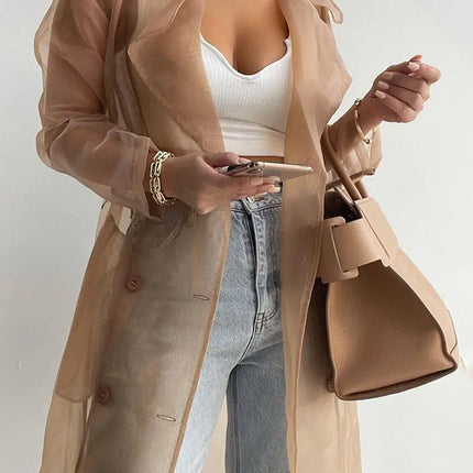 Women's Fashion See-Through Top