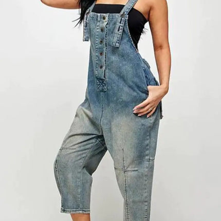 Denim Sleeveless Jumpsuits for Women