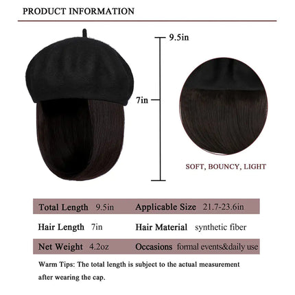 Wig Cap Short Synthetic Bob