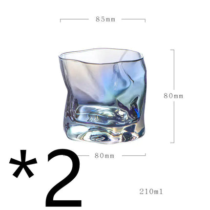 Unique Irregular-Shaped Whiskey Glass