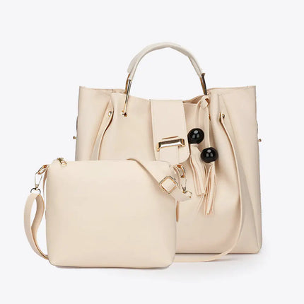 2-Piece PU Leather Bag Set