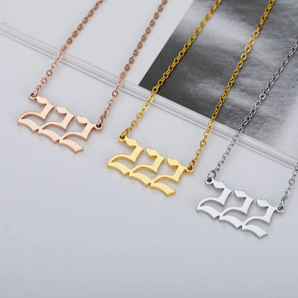 Stainless Steel Chain Chocker Pendant Necklace