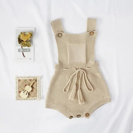 Knitted Romper For Baby Girl