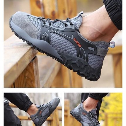 Anti-collision and Anti-smashing Breathable Safety Shoes