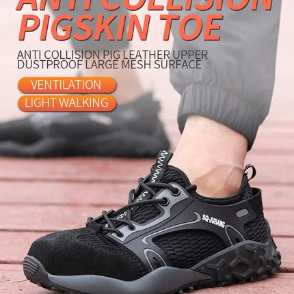 Anti-collision and Anti-smashing Breathable Safety Shoes
