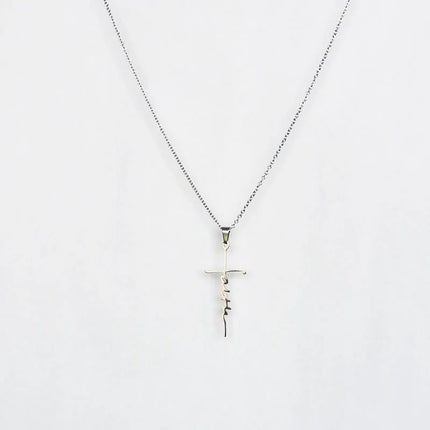Stainless Steel Faith Cross Necklace