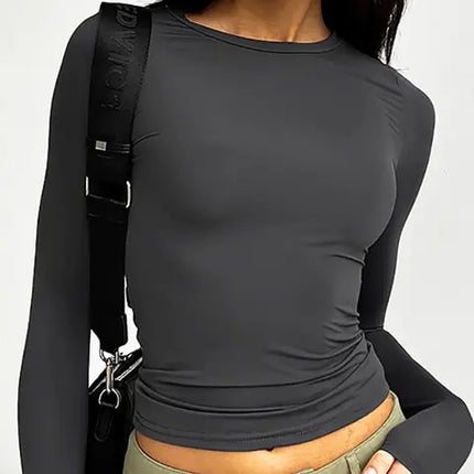 Backless Crop Top Fashion Tee