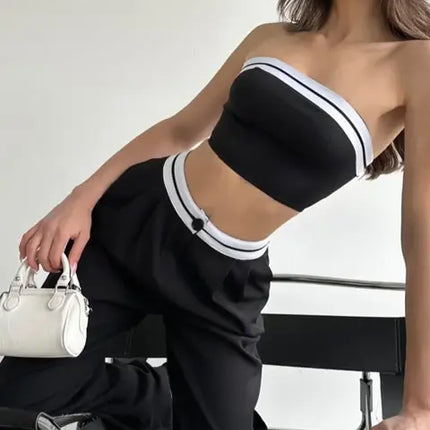 Sexy Tube Top Tracksuit