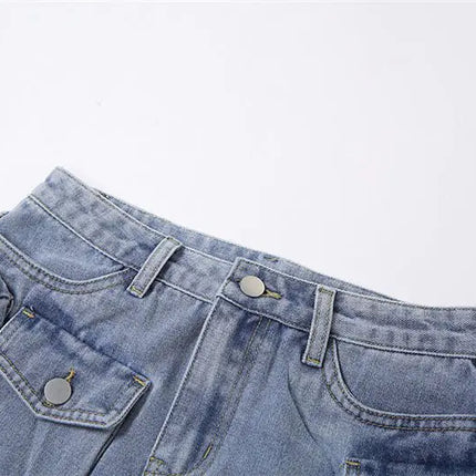 Cassie Cargo Denim Mini Skirt