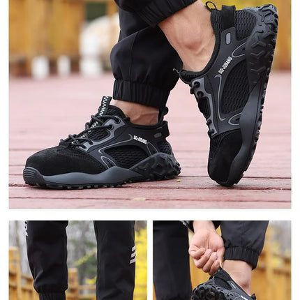 Anti-collision and Anti-smashing Breathable Safety Shoes